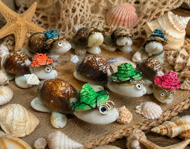 Assorted Seashell Turtles