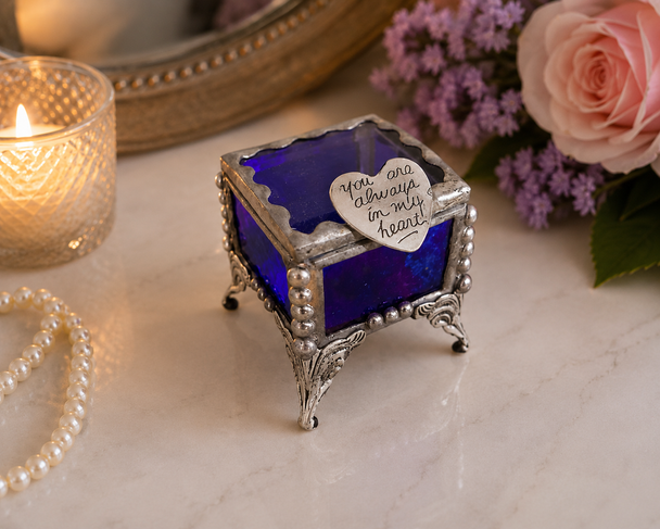 Stained Glass Fairy Ring Box -Heartt