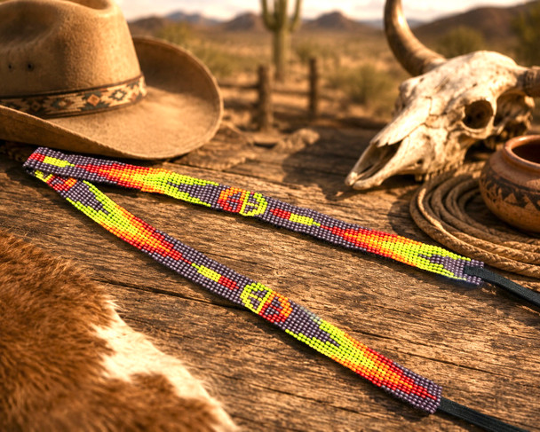 Western Seed Bead Hat Bands