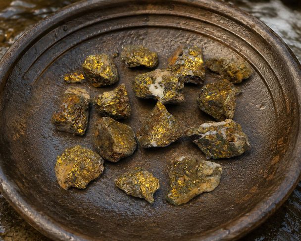 Natural fool's gold -Pyrite