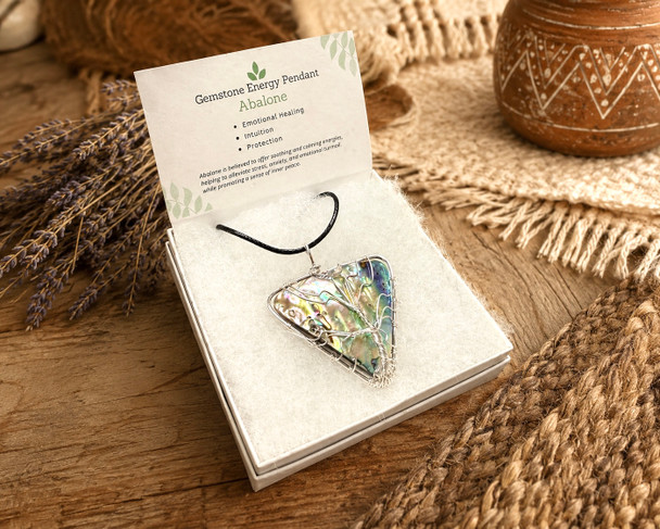 Abalone Pendant Necklace -Tree of Life
