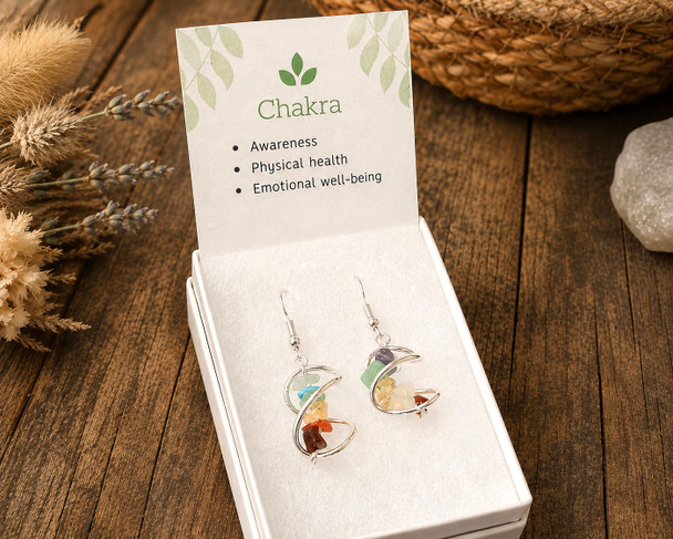 Chakra Gemstone Earrings