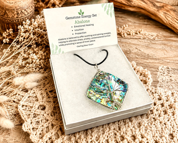 AbaloneTree of Life Pendant Necklace