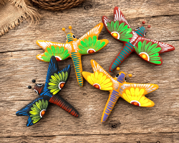 Assorted Hand Painted Matte Dragonflies