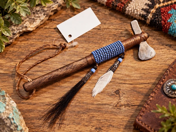 Miniature Navajo Indian War Axe 6" -Lavender