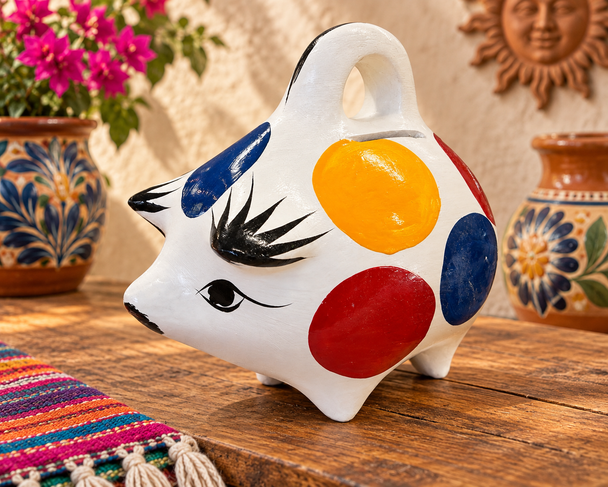 Mexican Clay Piggy Bank