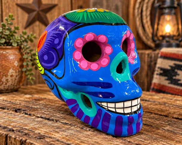 Hand Painted Day of the Dead Sugar Skull