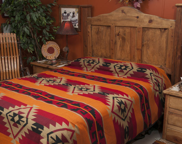 Western Ranch Blanket Bedspread Yavapai TWIN