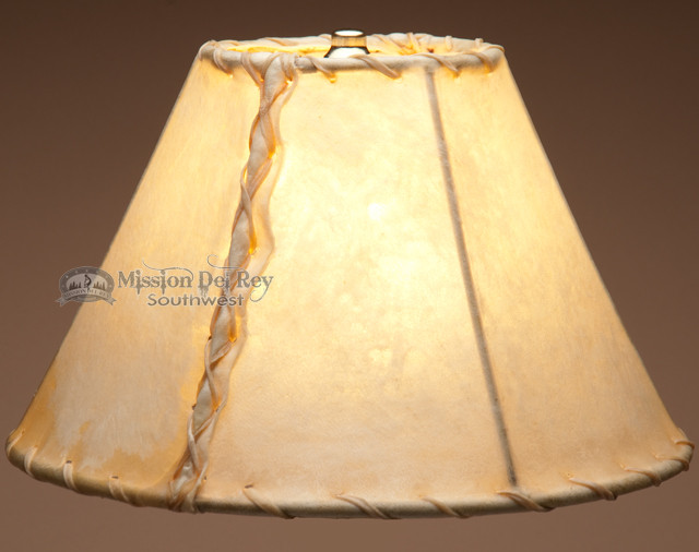 Rawhide Lamp Shades 20" (Bell Style) Mission Del Rey Southwest