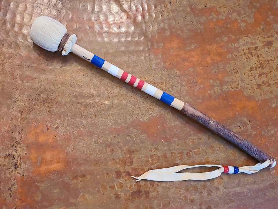 Hand Painted Navajo Drum Beater (db4) - Mission Del Rey Southwest