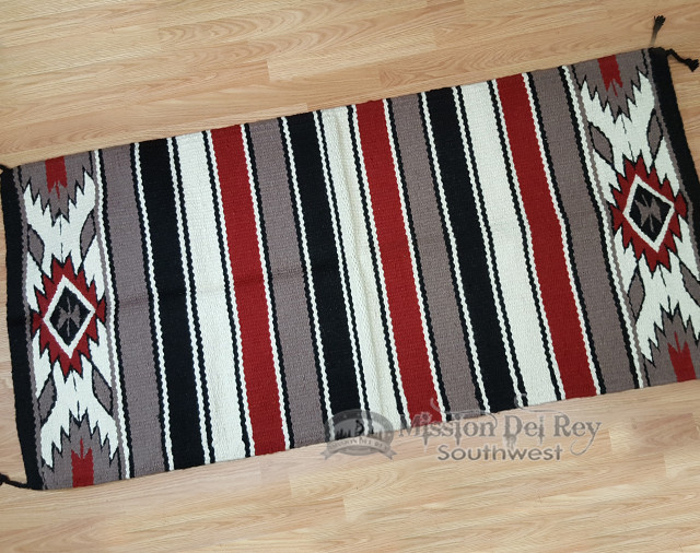 Wool Saddle Blanket 32"x64" 8 lb. Handwoven (sb331) Mission Del Rey