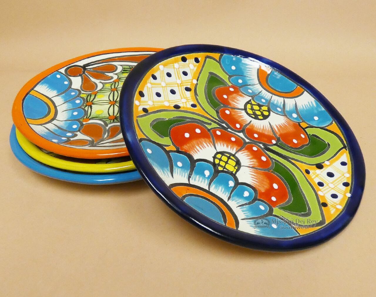 Hand painted talavera plates