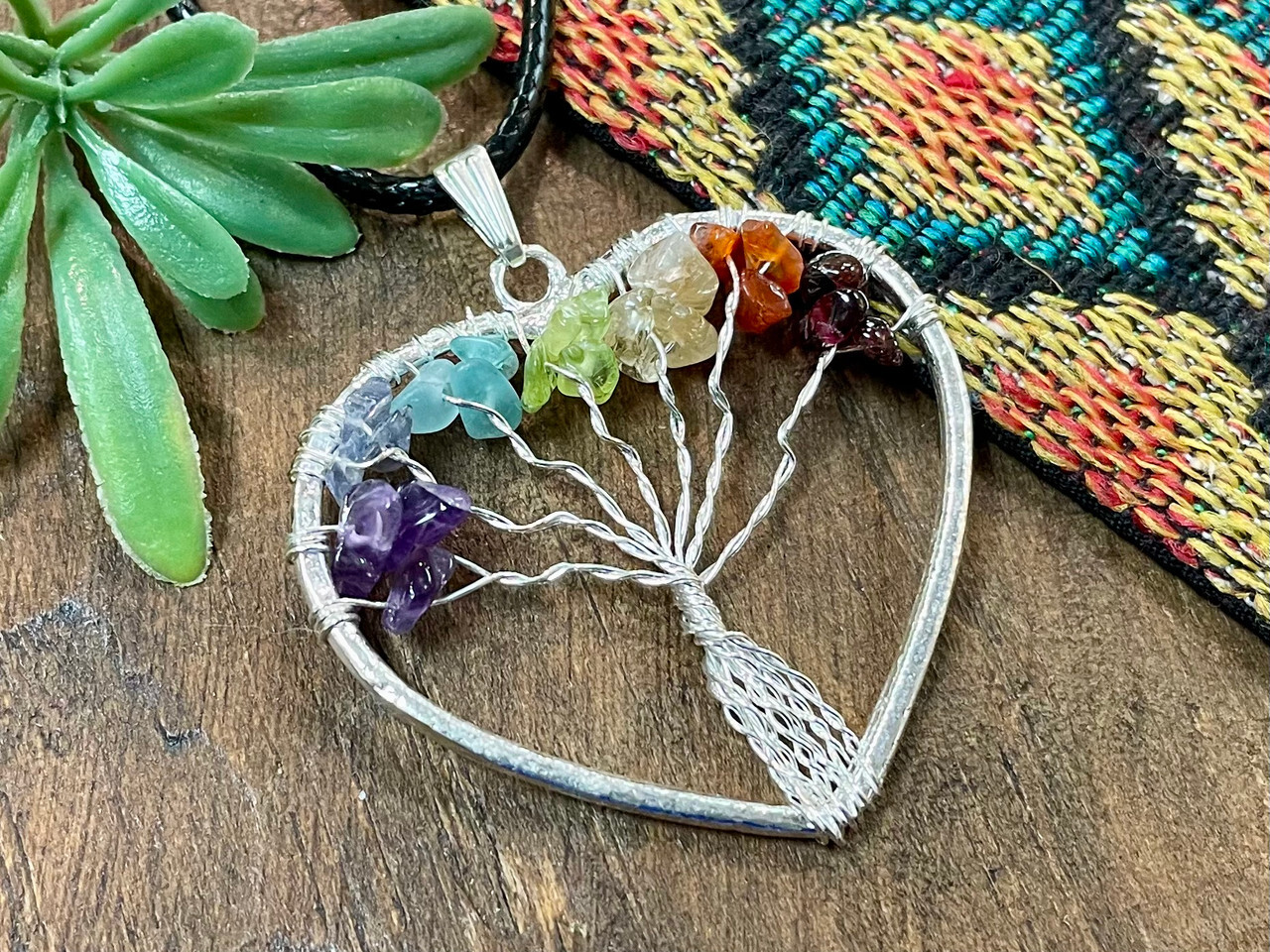 Tree of Life heart pendant