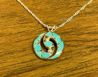 Native American Silver Pendant 20