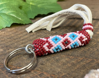 Beaded Keychain - Carabiner Clip – Cherokee Nation Gift Shop