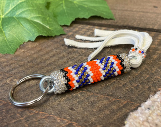 Sarape Beach Blanket Key Chain Wristlet Fob Handmade in the USA