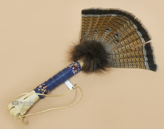 Native American Deer Bone Prayer Fan 15 Creek F90 Mission