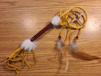 Navajo Indian Beaded Medicine Talking Stick 11.5 (65bc283)