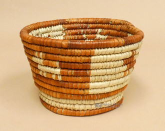 Hand Coiled Basket & Stand 12.25 (b6) - Mission Del Rey Southwest