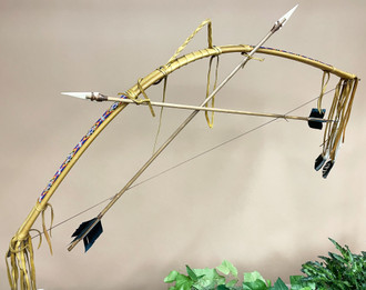 Navajo Hand Beaded Bow & Arrow Set 43