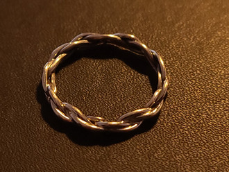 Elaine Tahe Stamp Work Ring Set of 2 Ⅱ Elaine Tahe Silver Stamp Work Ring Set 19mm US size 9/9.5 2