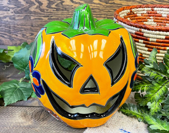 Southwestern Talavera Jack O'Lantern Pumpkin (33bc640) - Mission