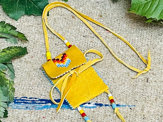 Authentic Navajo Medicine Pouch (36bc148) - Mission Del Rey