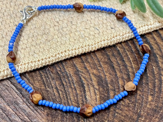 Native American Ghost Bead Bracelet (34bc236) - Mission Del Rey