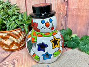 Talavera Snowman Luminary