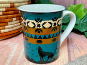 Southwestern Wolf Mug