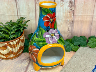 Biancalani 花瓶☆SALE Vibrant Hand Painted Talavera Chimenea 19