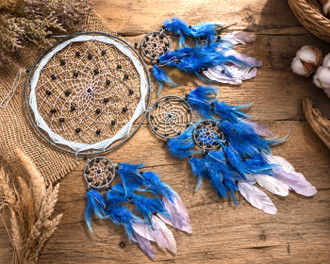 Handwoven Mandala Dreamcatcher (210bc55) - Mission Del Rey