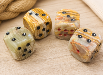 Asst. Carved Onyx Dice 2