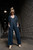 Charli Handwoven Cotton Jumpsuit in Navy - Pre-Order 6/30