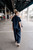 Charli Handwoven Cotton Jumpsuit in Navy - Pre-Order 6/30