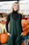 Charli Handwoven Cotton Jumpsuit in Dark Green - Pre-Order 7/31