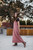 Robbi Handwoven Cotton Dress in Mauve Stripe  - Pre-Order 6/30