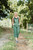 Dilsi Handwoven Cotton Overalls in Dark Green