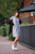 Eloise Handwoven Cotton Dress in Grey and White Stripe - Pre-Order 6/30