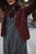 Hand Knit Nepali Wool Jill Sweater in Rust Red - Pre-Order 9/30