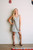 Handwoven Bina Dress in Grey and White Stripe - Pre-Order 7/31