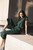 Katie Handwoven Cotton Crop Set in Dark Green - Pre-Order 6/30