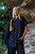 Paige Handwoven Cotton Relaxed Shirt Dress in Black - Pre-Order 6/30