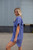 Paige Handwoven Cotton Relaxed Shirt Dress in Periwinkle and Kelly Green - Pre-Order 7/31