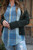 Paige Handwoven Cotton Relaxed Shirt Dress in Teal Plaid - Pre-Order 6/30