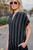 Paula Handwoven Cotton Tunic Dress in Black and White Stripe - Pre-Order 6/30
