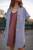 Ruthi Handwoven Cotton Dress in Mauve Stripe  - Pre-Order 7/31