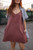 Ruthi Handwoven Cotton Dress in Mauve Stripe  - Pre-Order 7/31