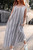 Rorie Handwoven Cotton Dress in Grey and White Stripe  - Pre-Order 6/30