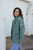 Portuguese Wool Pieper Coat in Teal and Cream Check - Pre-Order 12/30